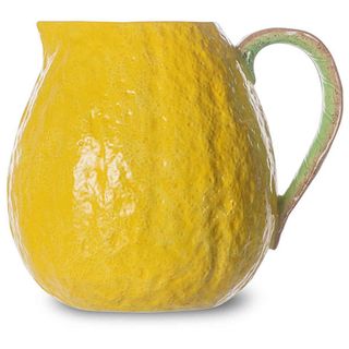 Lemon jug with green stem handle