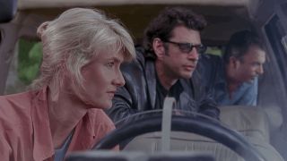 Laura Dern, Jeff Goldblum and Sam Neill in Jurassic Park