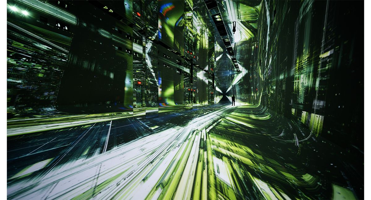 Immersive AI art at DATALAND AI art museum