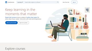 LinkedIn Learning website screenshot