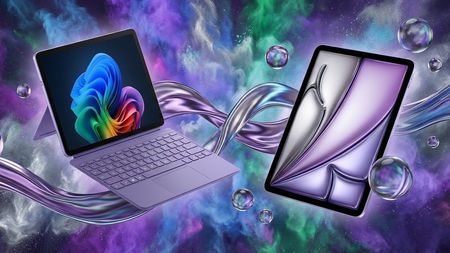 Surface Pro 12-inch and iPad Air side-by-side