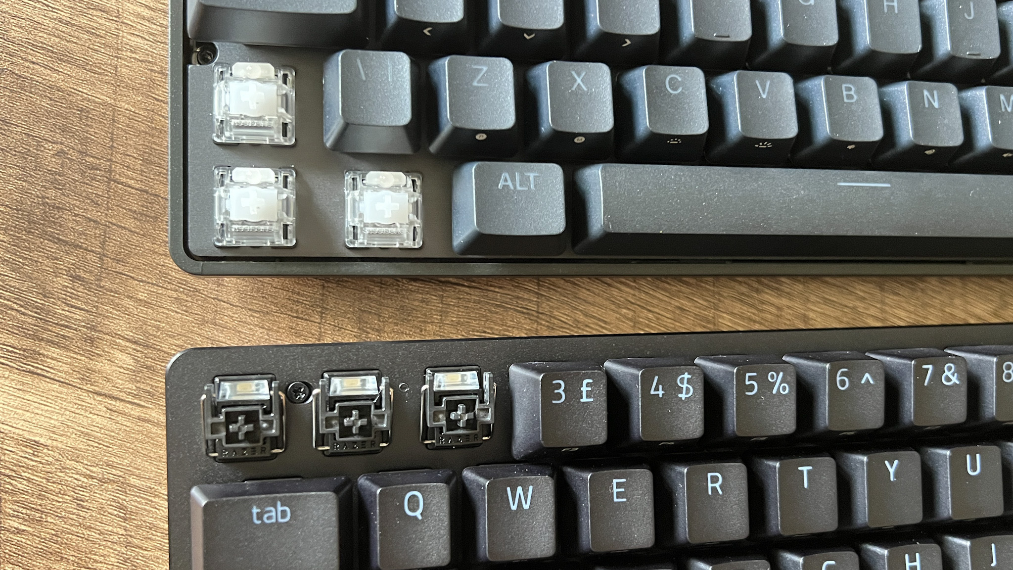 Razer Huntsman Mini Analog and SteelSeries Apex Pro Mini switches