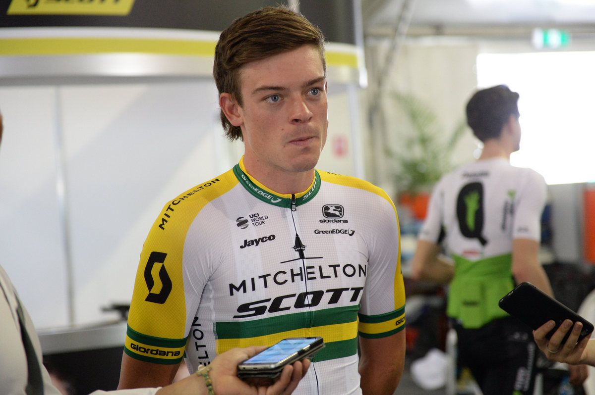 New Australian champion Alex Edmondson answering questions