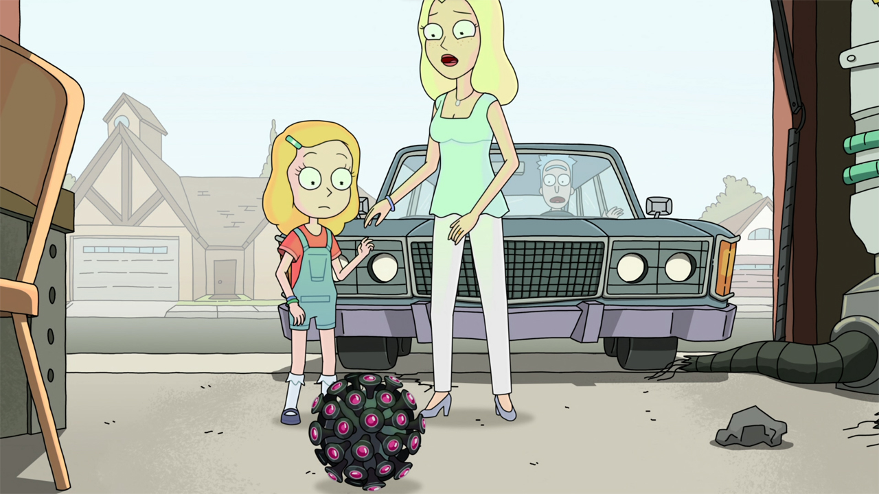 Diane and Beth about to die in Rick And Morty
