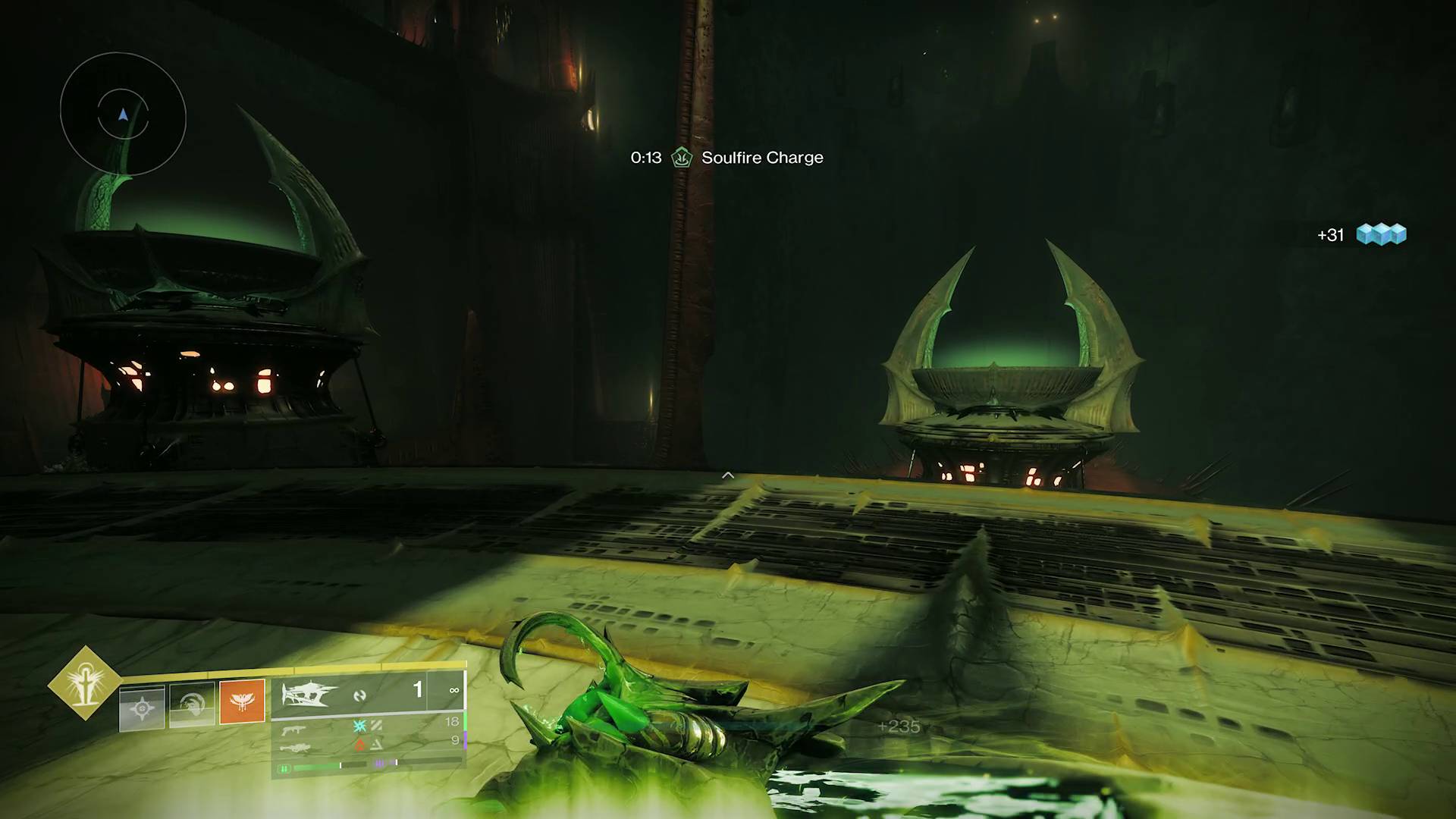 Destiny 2 Oblation Exotic mission large green bowls for Soulfire charges