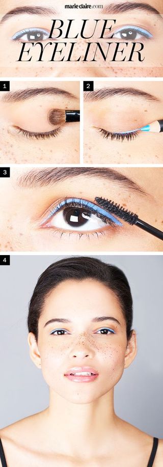 How-To Wear Blue Eyeliner