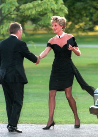Princess Diana in her serpentine gallery revenge dress