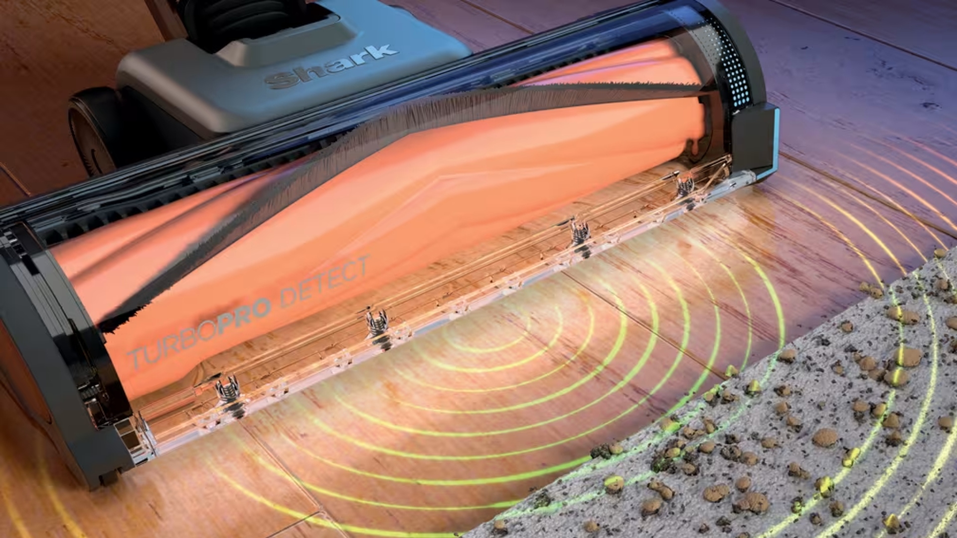 The Shark PowerDetect Speed Empty and Clean system