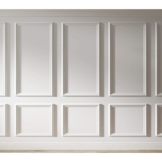 Picture frame wall molding.