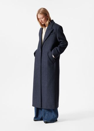 Single-Breasted Wool Coat