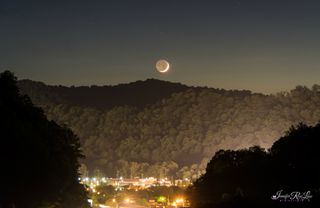 Moonset Over Chapmanville, West Virginia