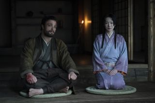Cosmo Jarvis and John Blackthorne and Moeka Hoshi as Usami Fuji, in 'Shogun' (2024)