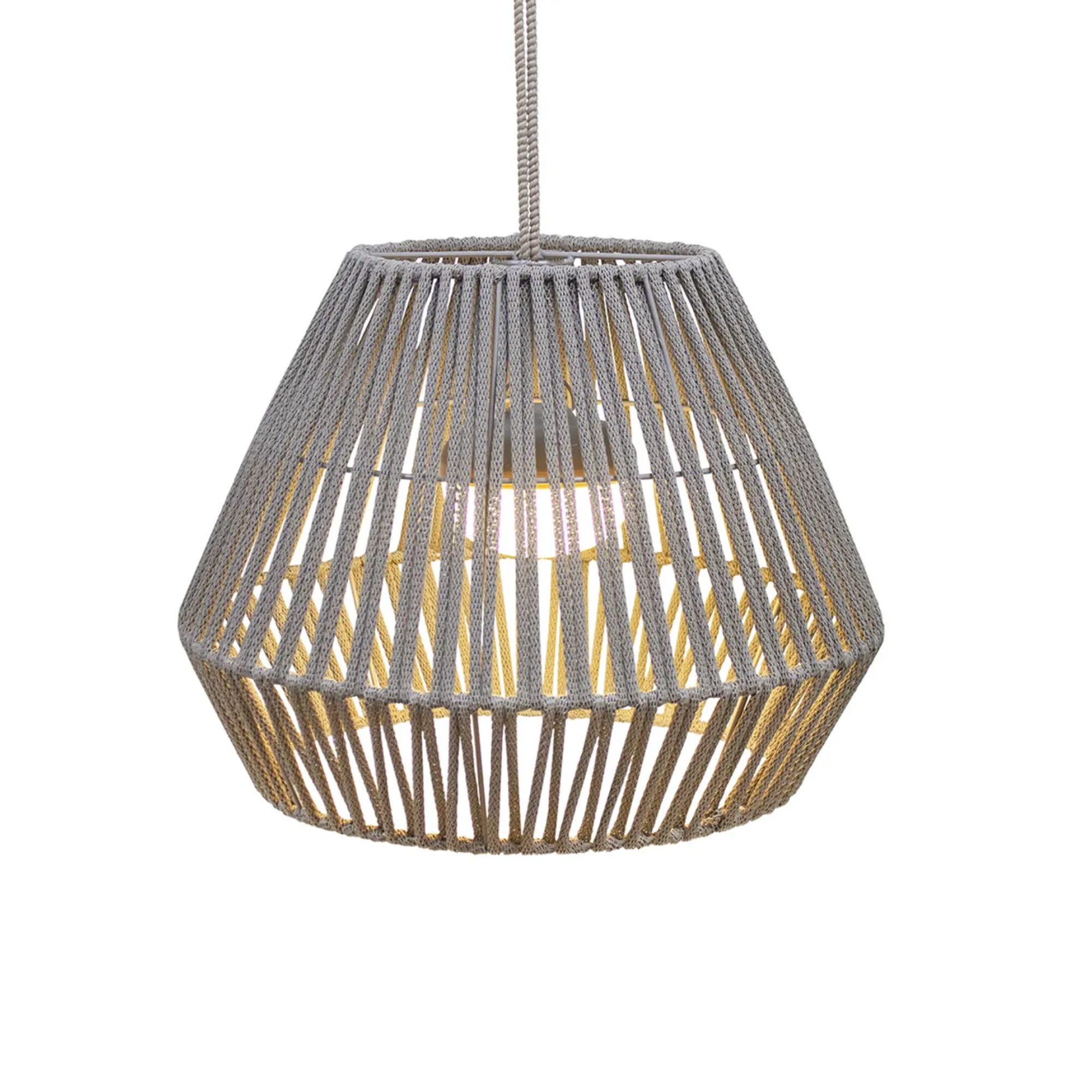pendant light with rope detailing 