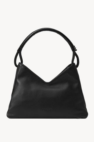 Valerie Shoulder Bag in Black Leather 