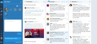 Screengrab of Tweetdeck in use