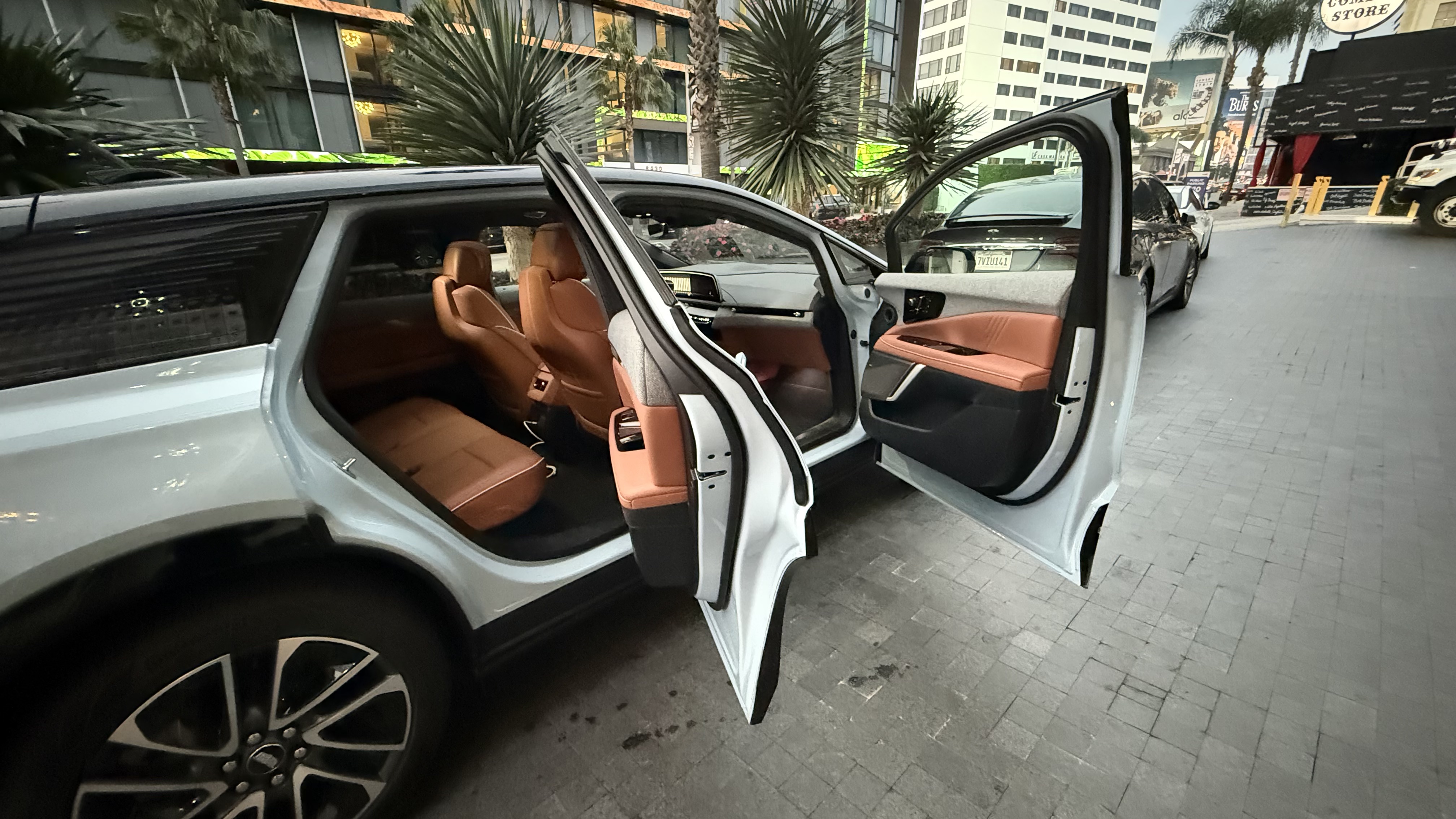 The Cadillac Lyric, with emphasis on the AKG Dolby Atmos speaker array