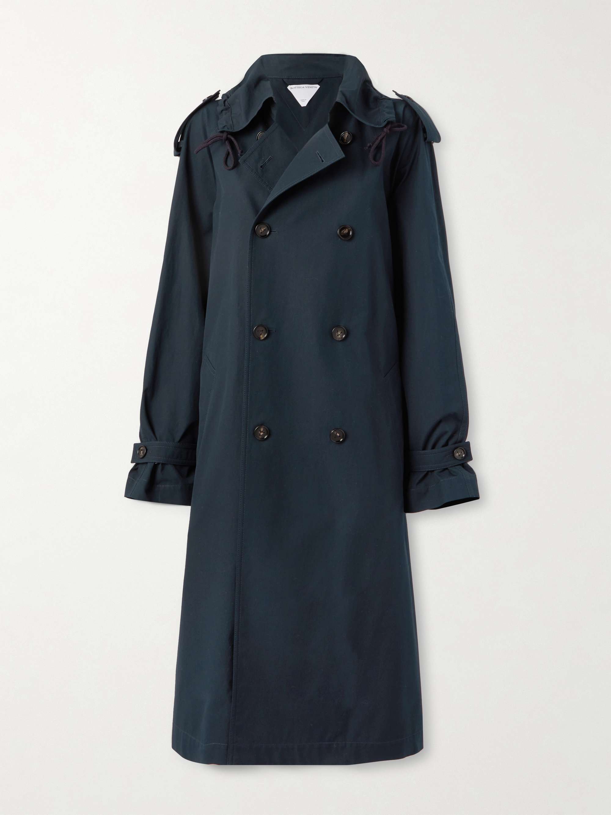 Belted Wool-Gabardine Trench Coat