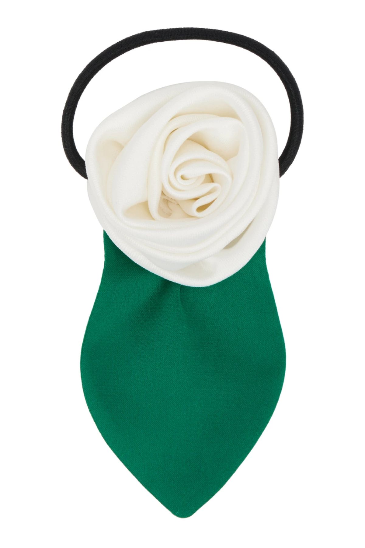 Sandy Liang White Corsage Scrunchie