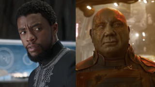 T'Challa and Drax side by side
