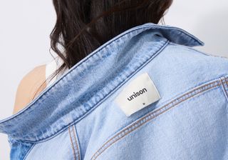 Unison label on a jacket