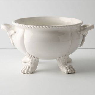 beast feet pot with serving bowl and white
