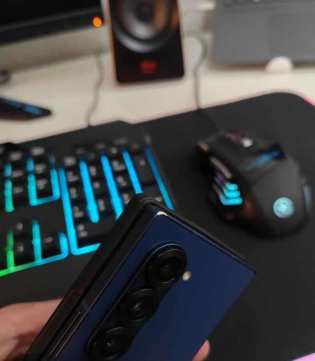 Samsung Galaxy Z Fold 6 with peeling paint