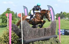 Andrew Hoy (AUS) riding VASSILY DE LASSOS in OI Section P, during the Fairfax & Favour Rockingham International Horse Trials in the parkland of Rocking Castle near Corby in the county of Northamptonshire in the UK on 20th May 2018