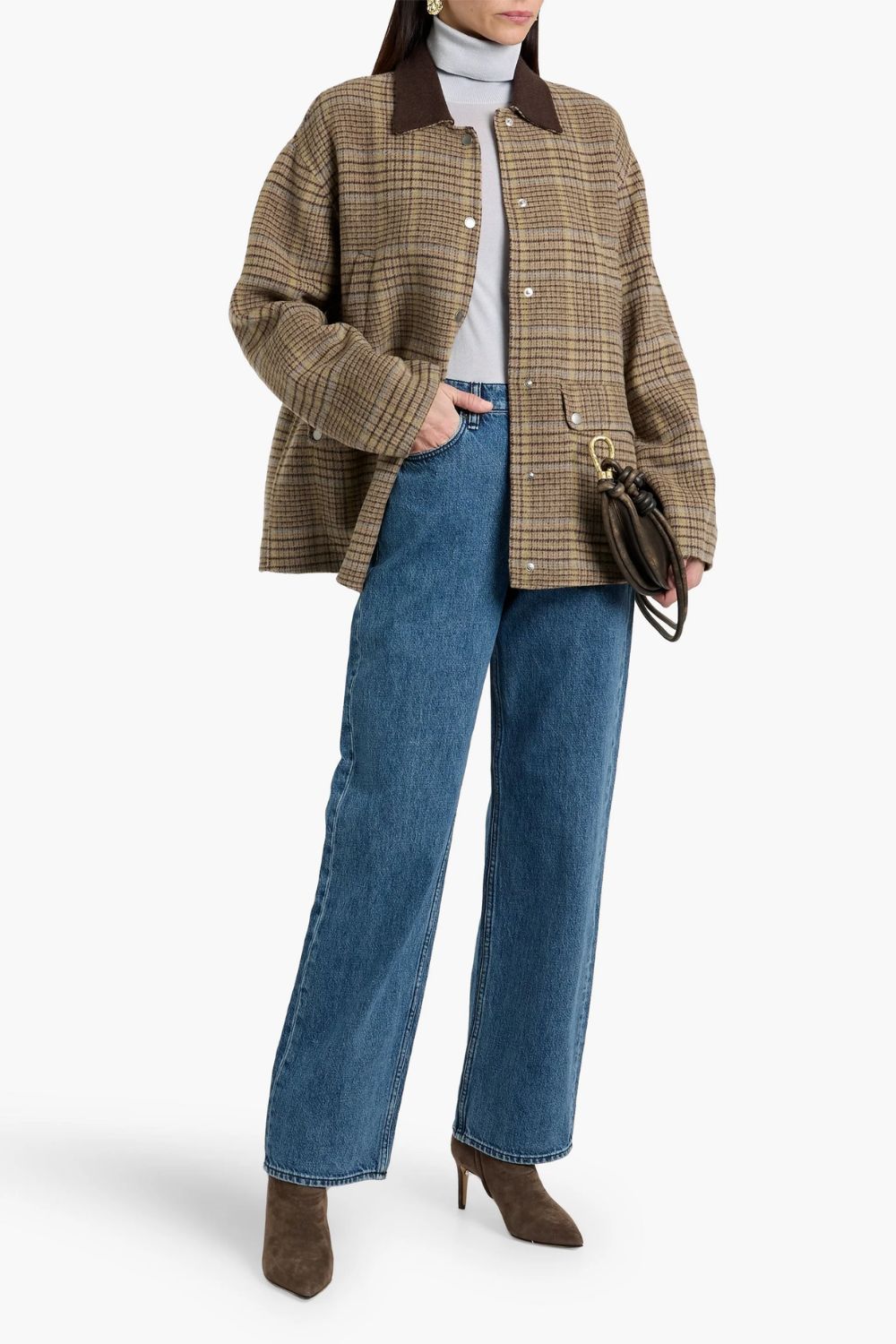 Rag &amp;amp; Bone, Cassidy Checked Wool-Blend Jacket