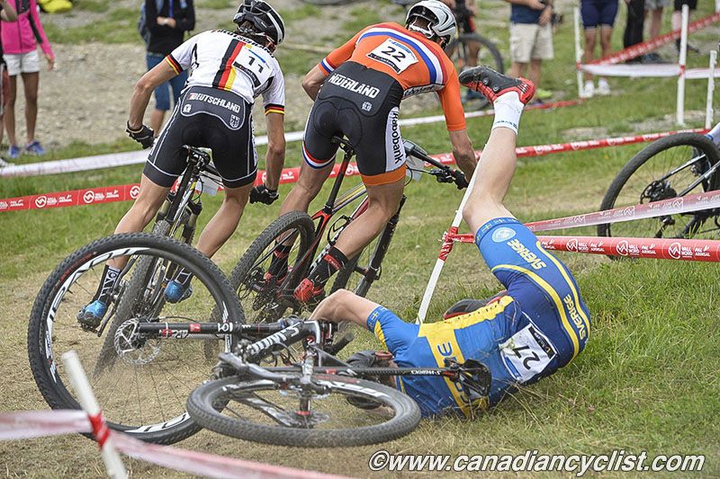 Axel Lindh (Sweden) goes down in 1/8 Finals
