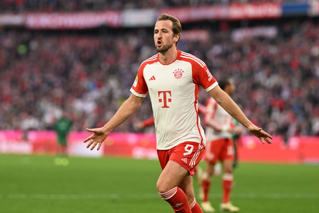 Harry Kane in action for Bayern Munich