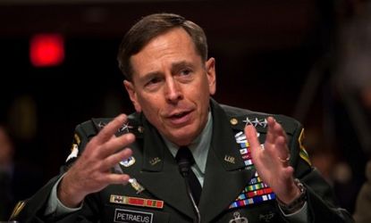 Petraeus testifies in front of the Senate Armed Services Committee in June 2010: Petraeus' short stint at the CIA came to an end Friday after he admitted to an extramarital affair and resigne