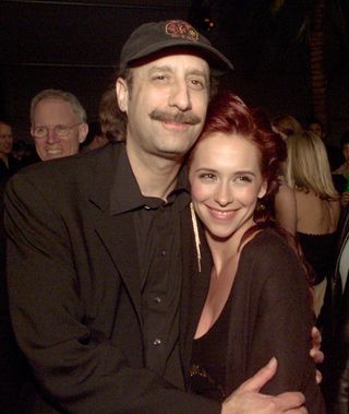 Jennifer Love Hewitt pictured with 'Heartbreakers' director David Mirkin.