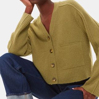 Whistles Wool Mix Pocket Cardigan