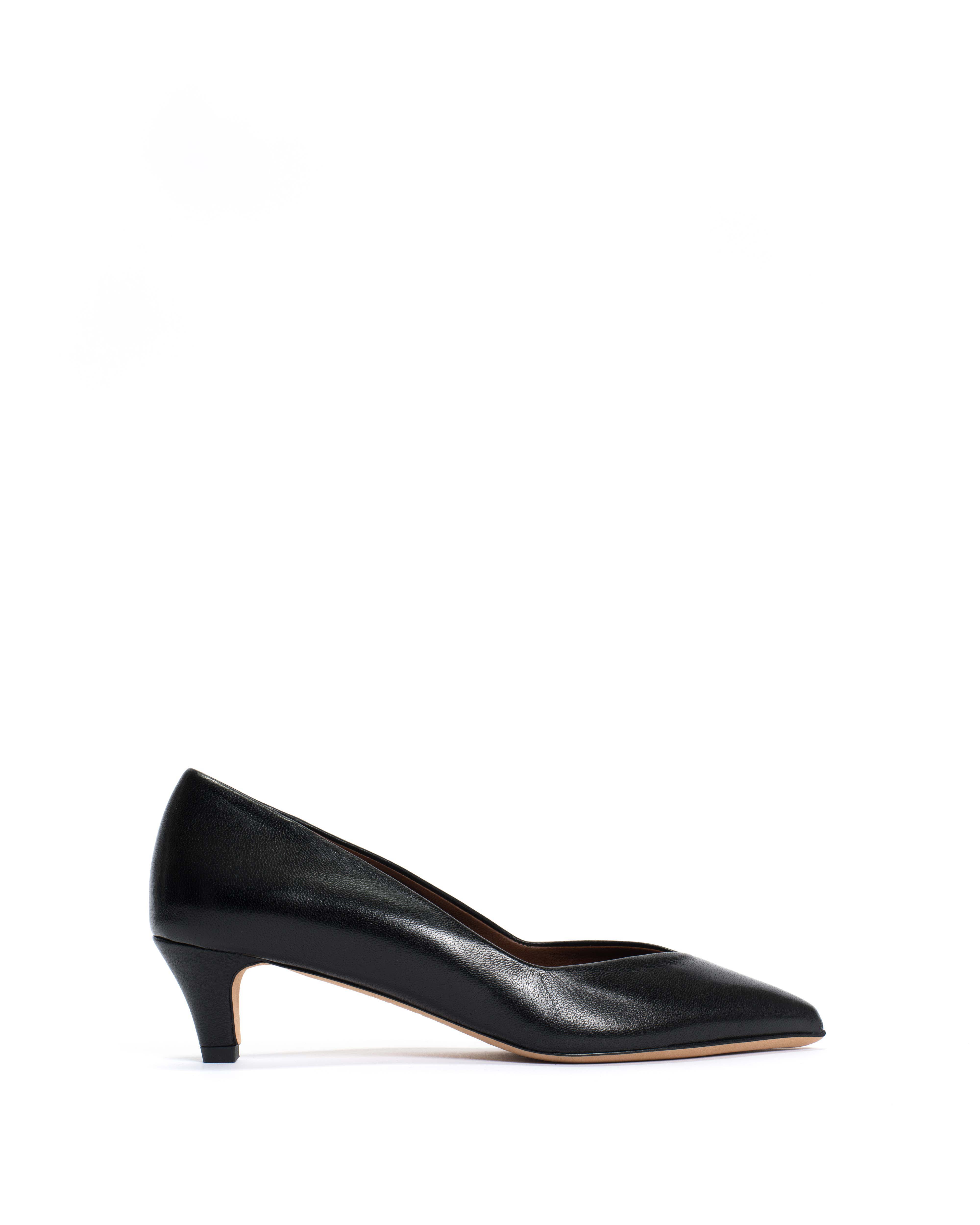 Trini 40 Stiletto Shiny Lamb Black