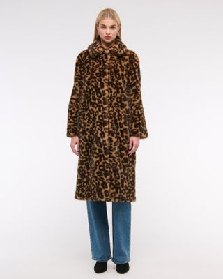 abercrombie, Faux Fur Coat