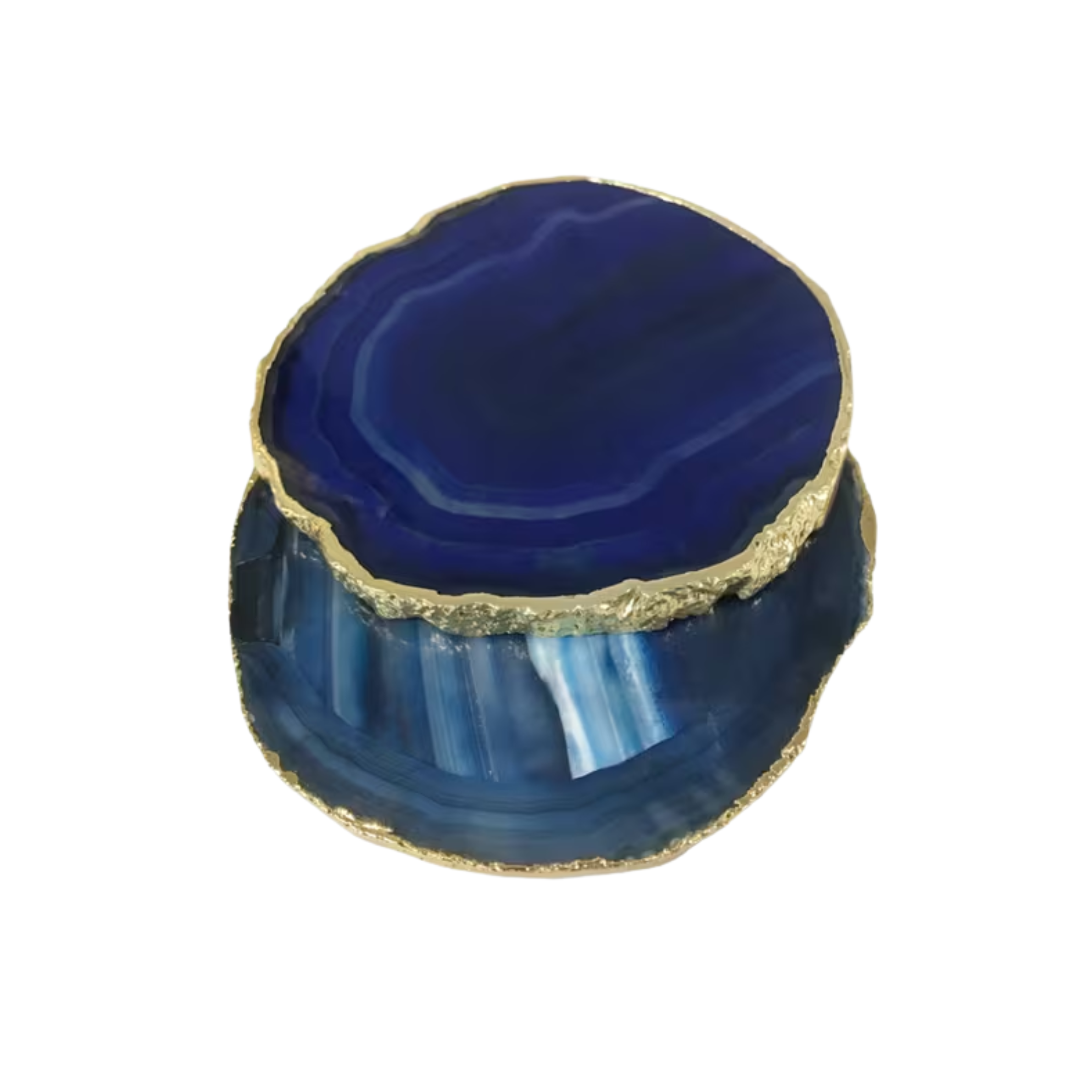 Blue agate coasters