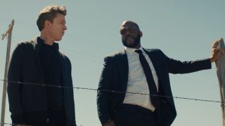 Aidan Gillen and Tyler Perry in Those Who Wish Me Dead