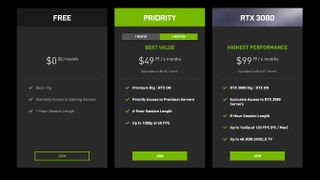 Nvidia GeForce Now subscriptiontiers