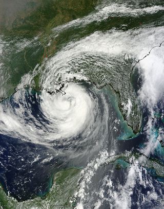 Photo of Hurricane Isaac from space from NASA's Terra satellite.