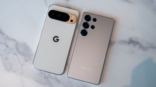 Comparing the designs of the Google Pixel 10 Pro and the Samsung Galaxy S25 Ultra