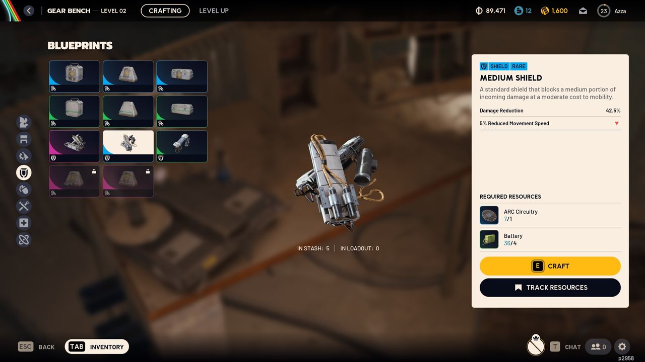 Arc Raiders medium shield screenshots