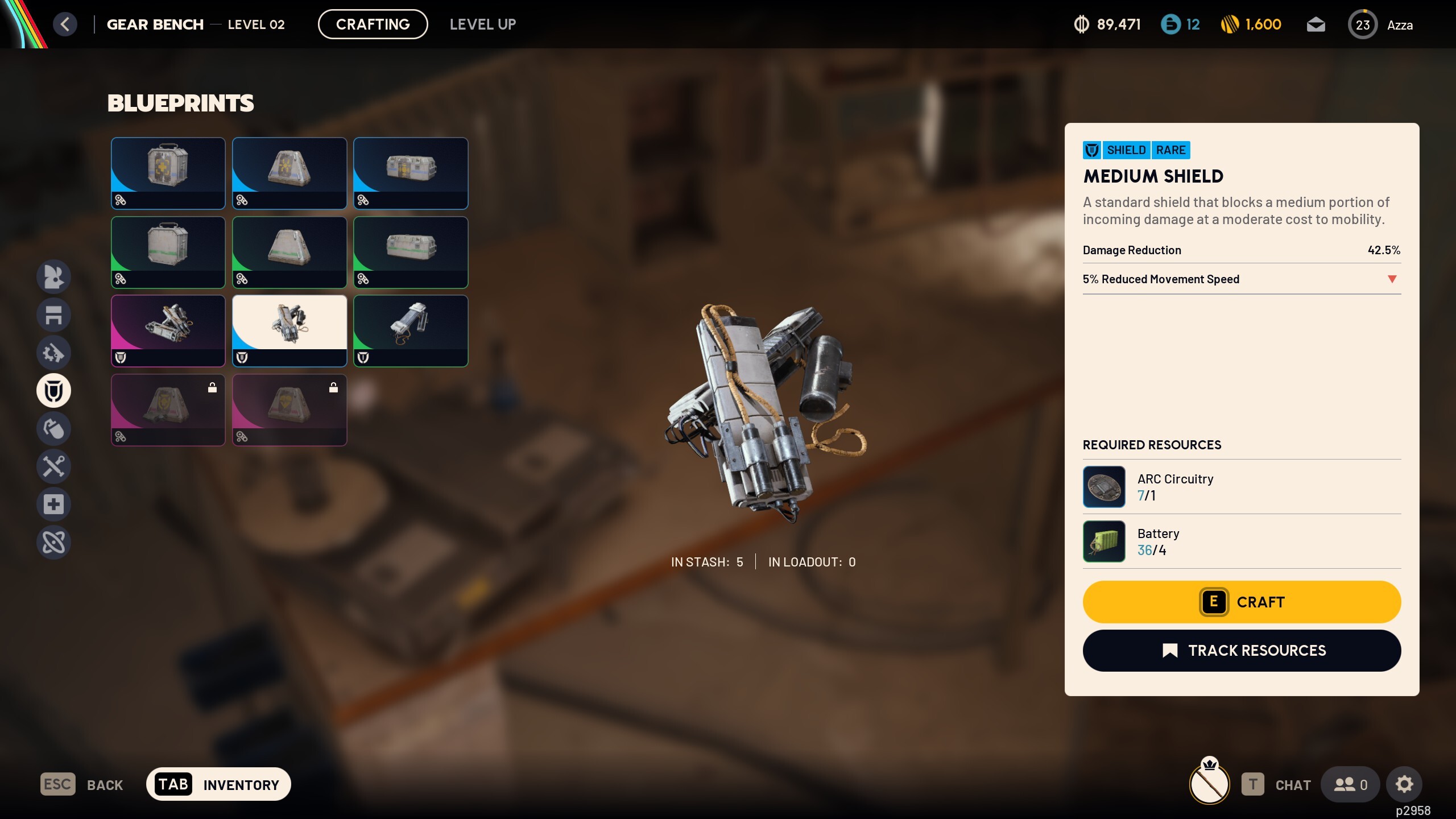 Arc Raiders medium shield screenshots