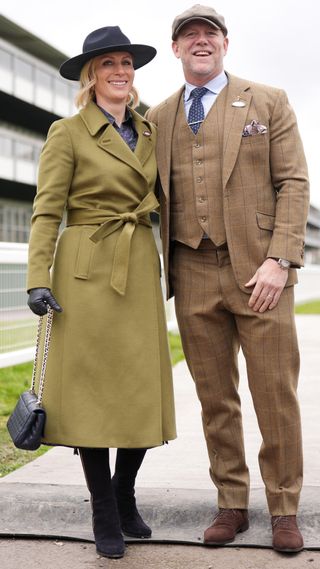 Zara Tindall and Mike Tindall on day three of the 2025 Cheltenham Festival