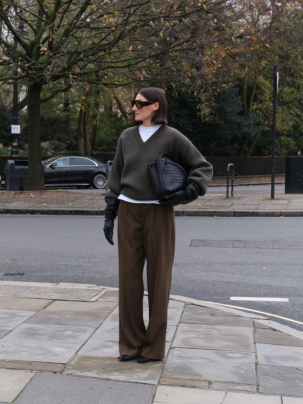 Sarah wearing winter outfit