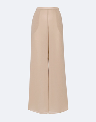 Lapointe Lightweight Georgette Wide Leg Pant With Pockets