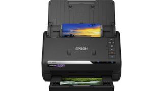 A product shot of Epson FastFoto FF-680W, one of the best photo scanners