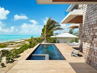 pool deck at the Bay House by Blee Halligan in the Turks and Caicos Islands