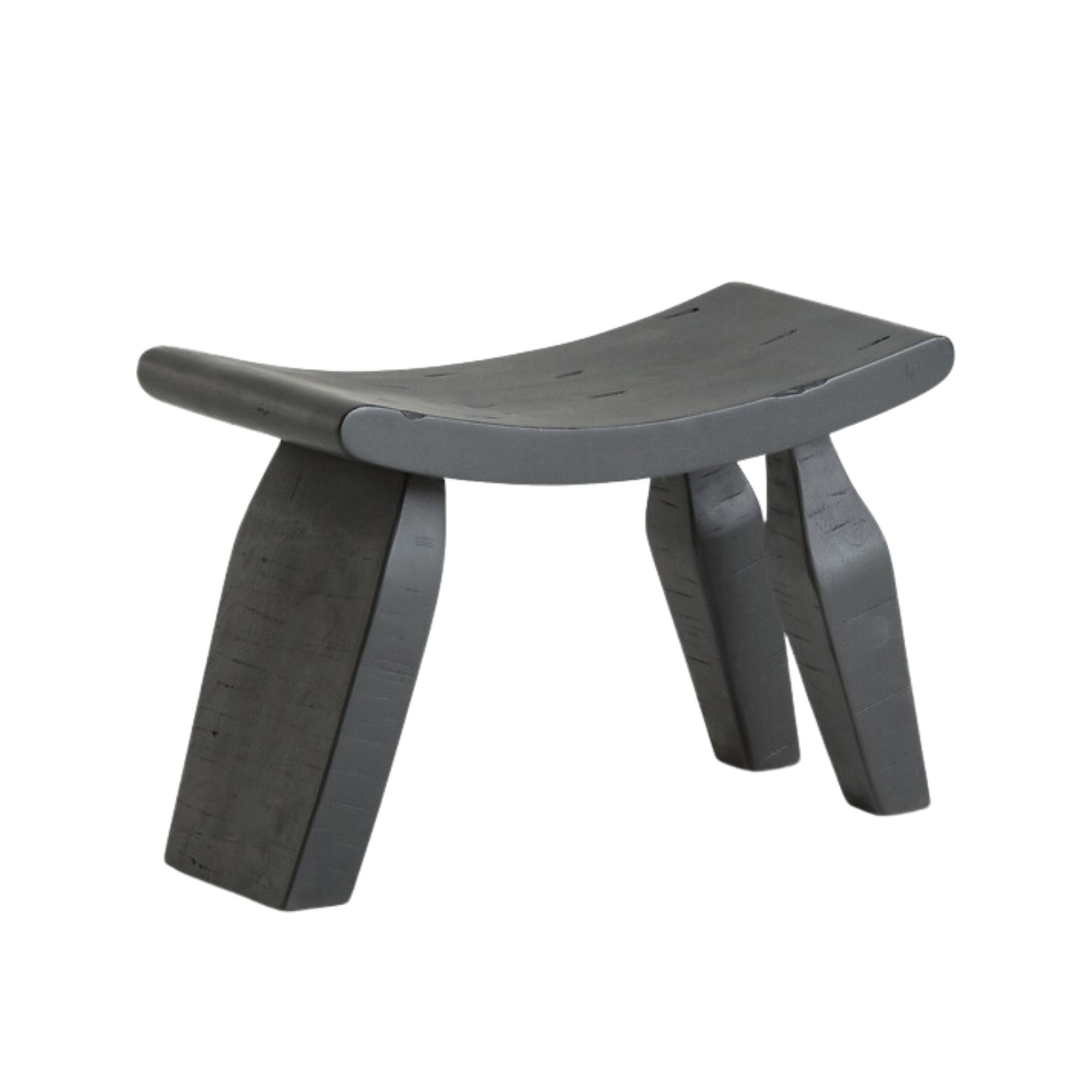 AM.PM, Oreus Solid Mango Three-Legged Footstool