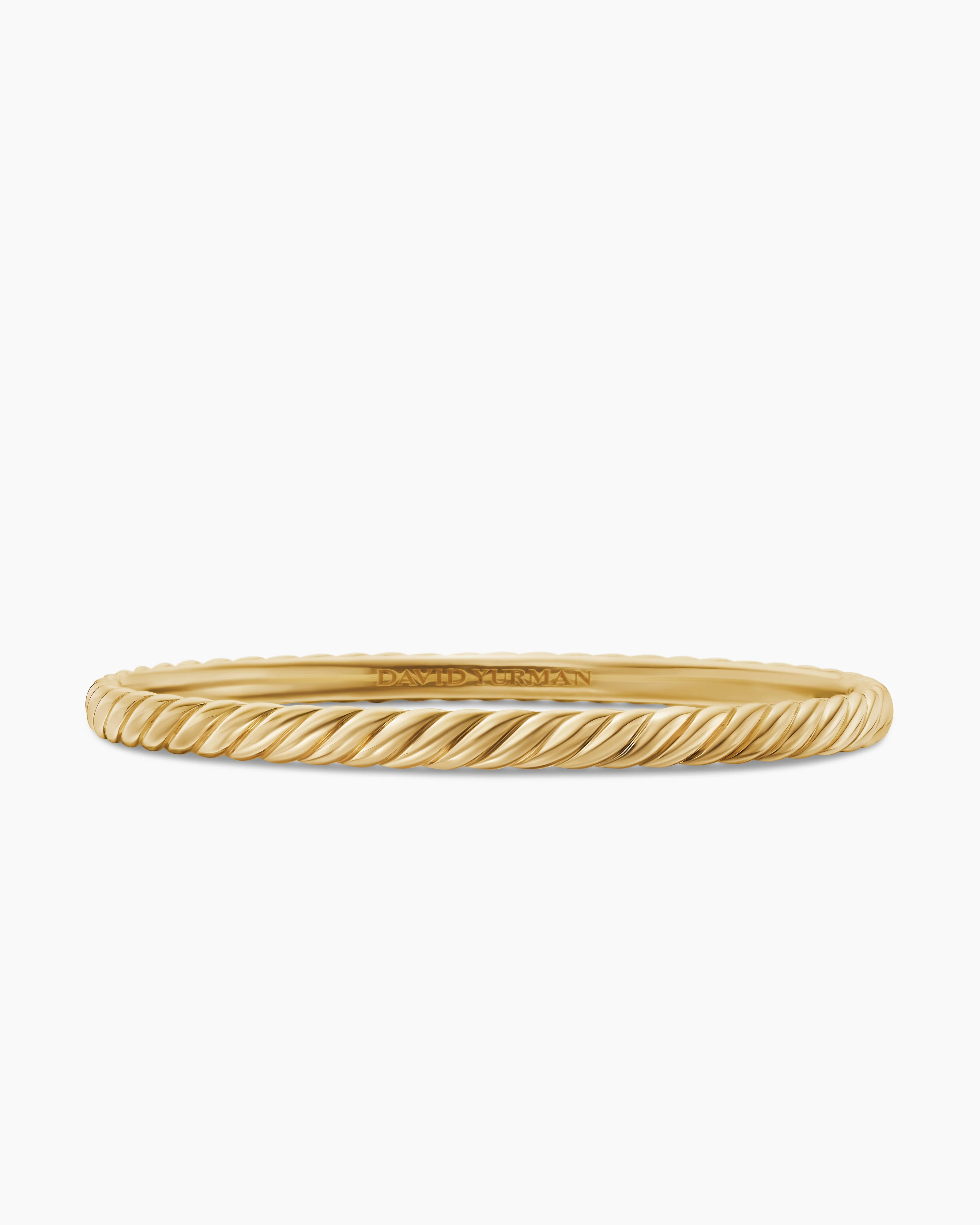 AMANU, Sculpted Cable Bangle Bracelet in 18k Rose Gold, 4.6mm