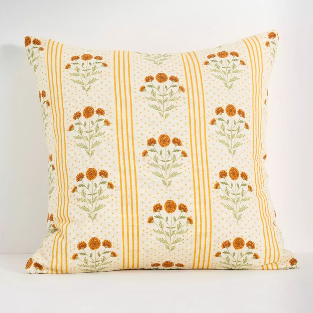 Mira Cotton Woven Printed Floral Pillow
